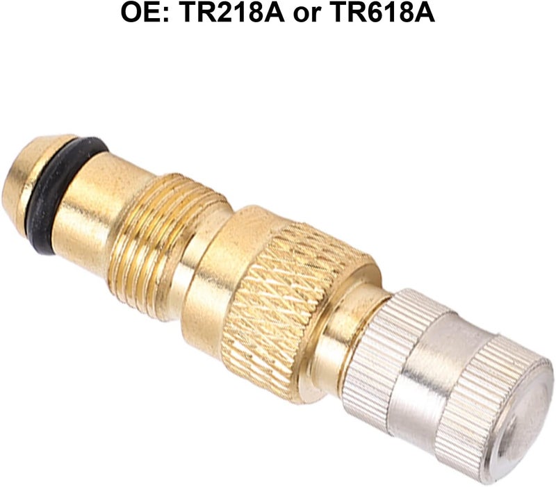 Camrusic صمام سائل الهواء للجرار، سيقان صمامات الإطارات النحاسية TR218A TR618A استبدال وحدات النواة CH3 (عبوة من 10) - Image 3